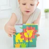 Wooden Toys|Age 2-Classic World Wild Animal Block Puzzle - 6-in-1
