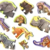 Puzzles|Age 4-Skillmatics Wild Animal Puzzles - Step by Step
