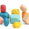 Sensory|Wooden Toys-Tooky Toy Wooden Stacking Stones - Set of 16