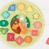 Puzzles|Wooden Toys-Orange Tree Toys Woodland Animal Shape Sorting Clock