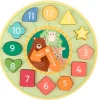 Puzzles|Wooden Toys-Orange Tree Toys Woodland Animal Shape Sorting Clock