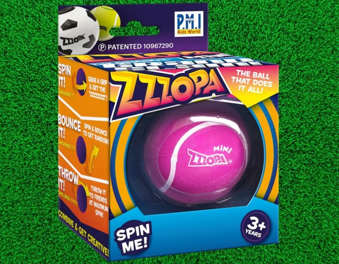 Adventurer|Exclusive To Wicked Uncle-PMI Zzzopa Pink - Spinning, Bouncing, Throwing, Fidget Ball